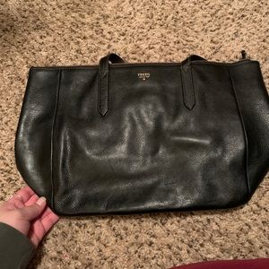 Black Leather Fossil Purse